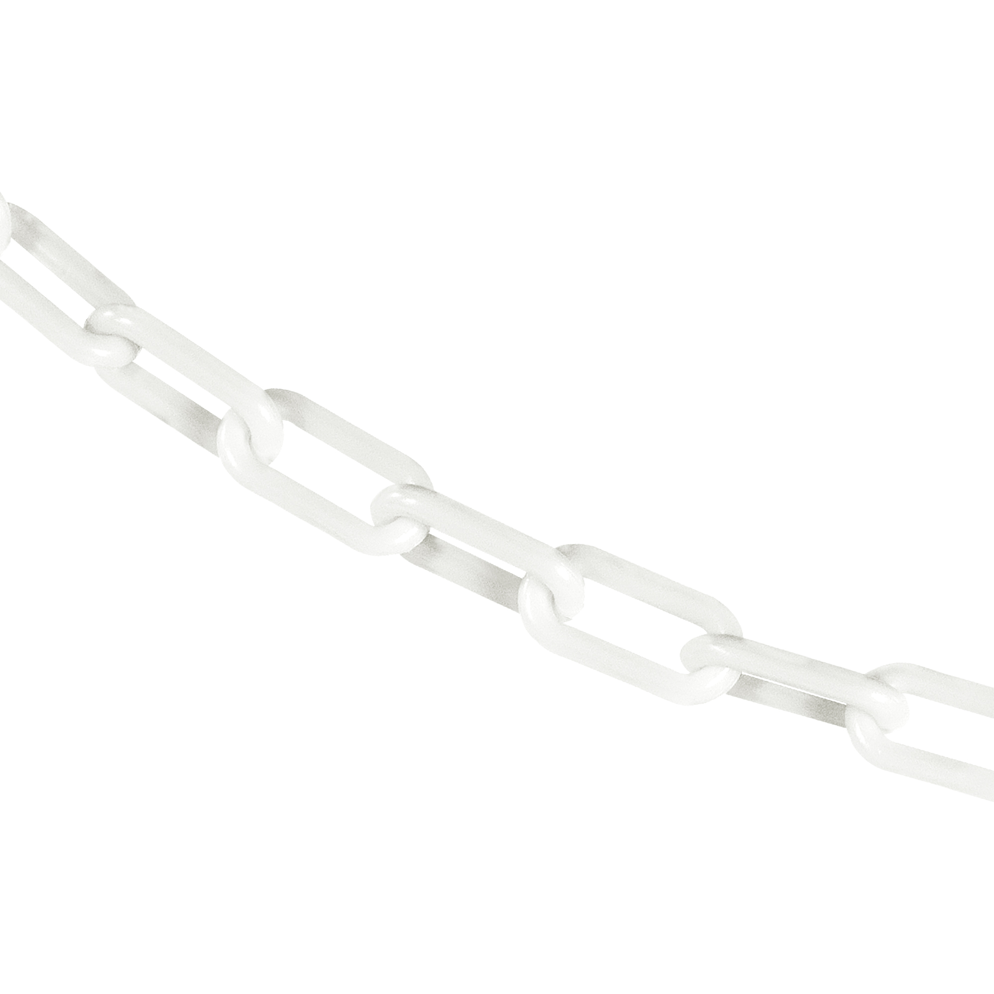 Mr. Chain Plastic Safety Chain — 1.5in. x 25ft., White, UV Resistant, Model# 30001-25